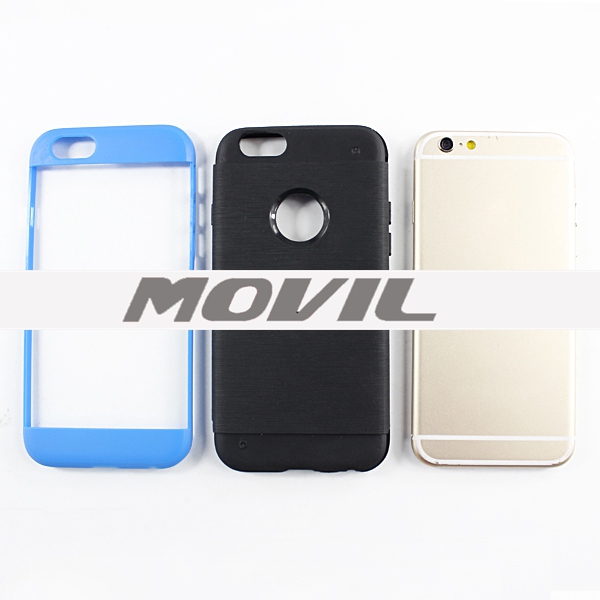 NP-2509 Montado TPU PC funda para  iPhone 6-10